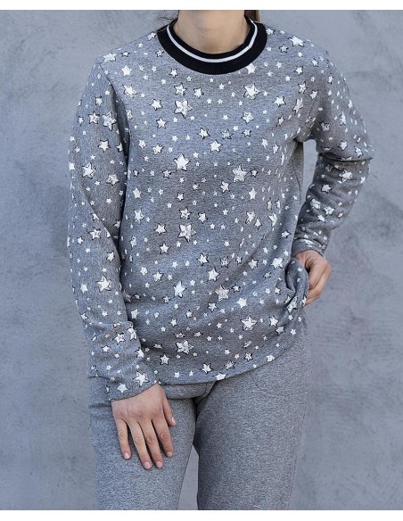 CHANDAL DE TEJIDO GRUESO DE FELPA ESTAMPADA