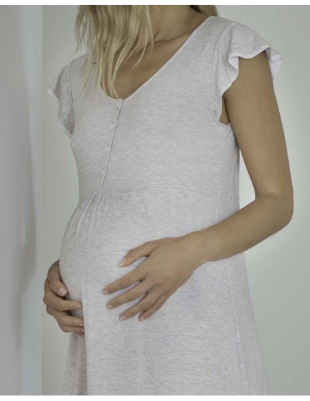 CAMISON MANGA MINI MATERNITY PERLA