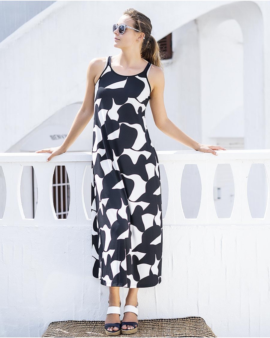 VESTIDO DE PUNTO CREP ESTAMPADO