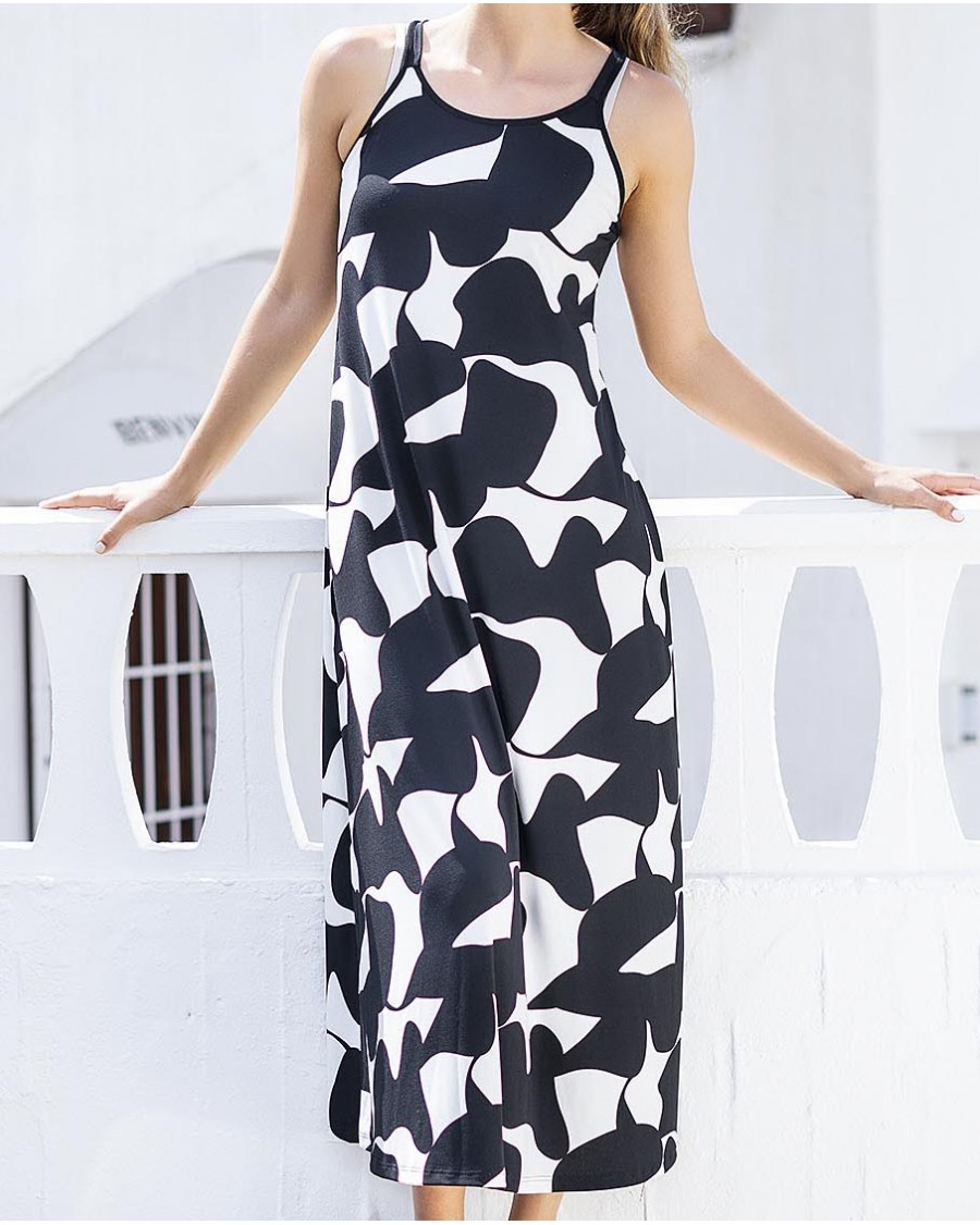 VESTIDO DE PUNTO CREP ESTAMPADO