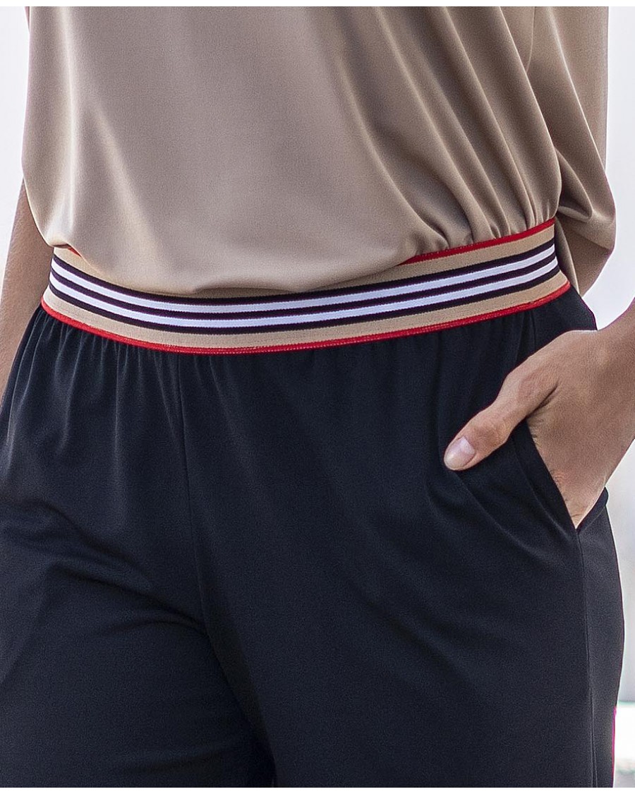 PANTALÓN TEJIDO DE PUNTO LARGO 3/4 GOMA FANTASÍA