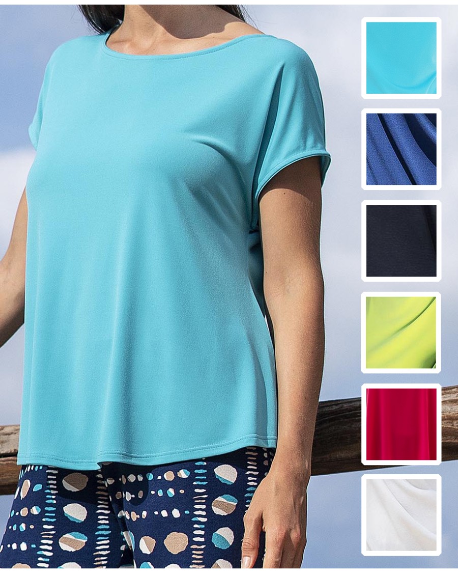 CAMISETA LISA MANGA JAPONESA MUJER