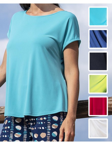 CAMISETA LISA MANGA JAPONESA MUJER