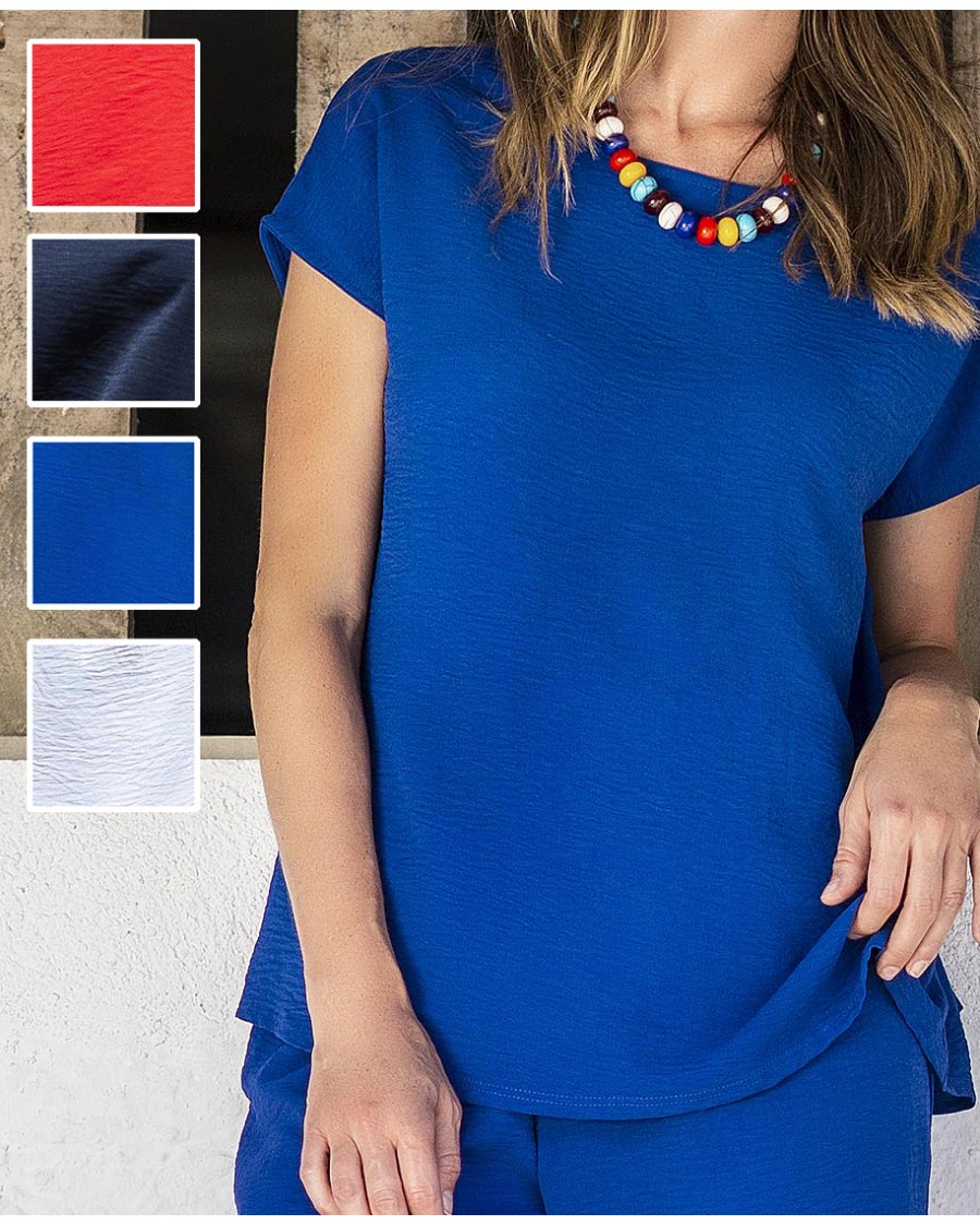 CAMISETA LISA MANGA JAPONESA MUJER