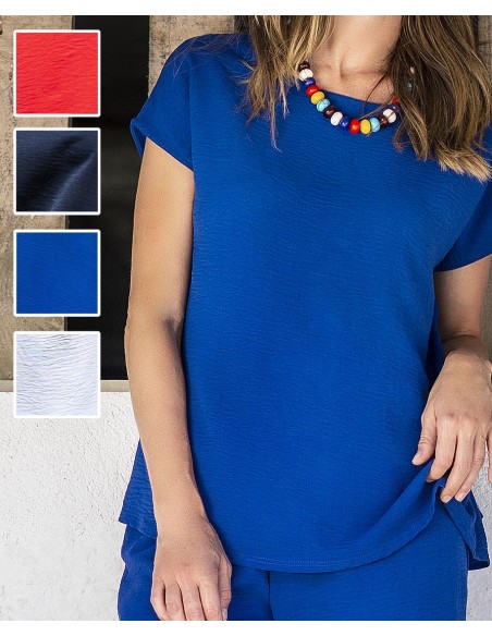 CAMISETA LISA MANGA JAPONESA MUJER