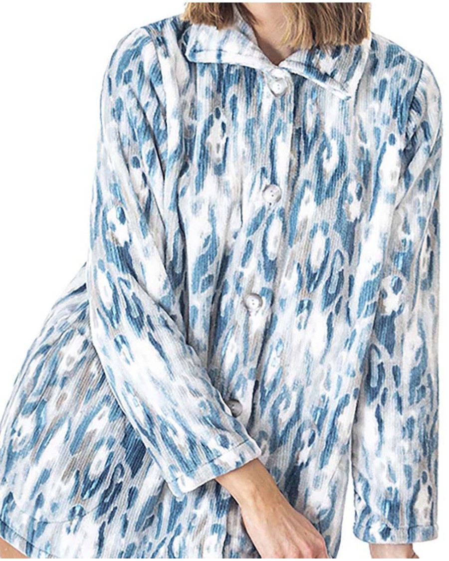 PARKA DE PELO CON ESTAMPADO ABSTRACTO