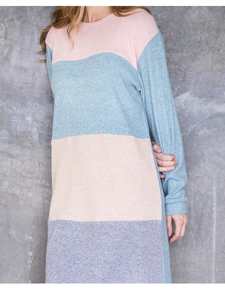 CAMISOLA DE PUNTO MULTICOLOR CAMISOLA DE PUNTO MULTICOLOR