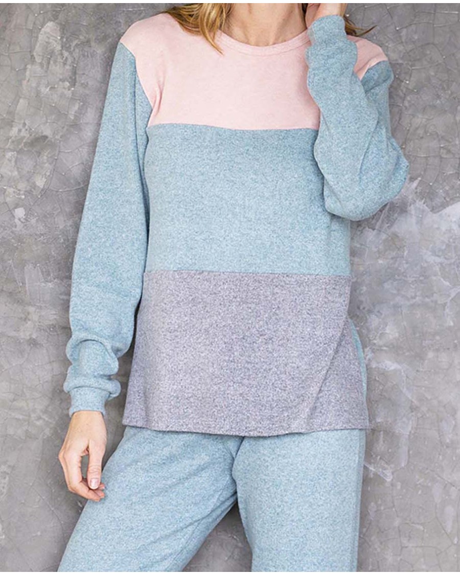 PIJAMA DE PUNTO MULTICOLOR