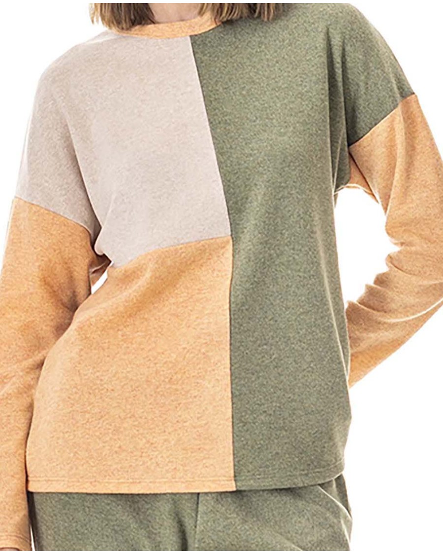 PIJAMA DE PUNTO MILANO BICOLOR