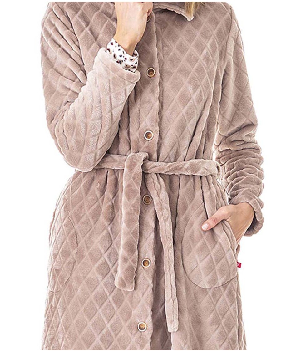 BATA DE PELO ATERCIOPELADO LARGO 1