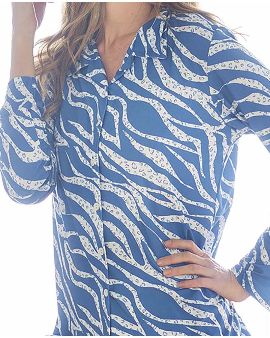 PIJAMA CAMISERO ANIMAL PRINT