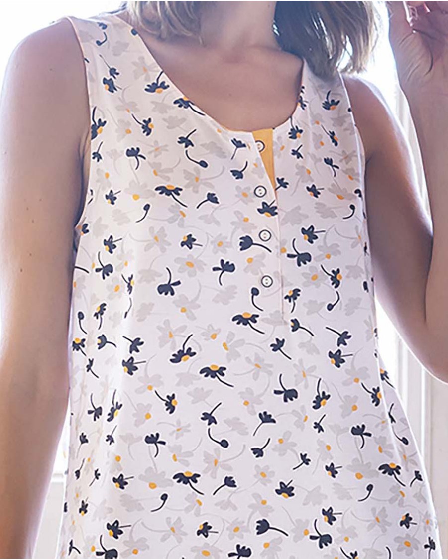 CAMISÓN  SIN MANGA  Y TAPETA