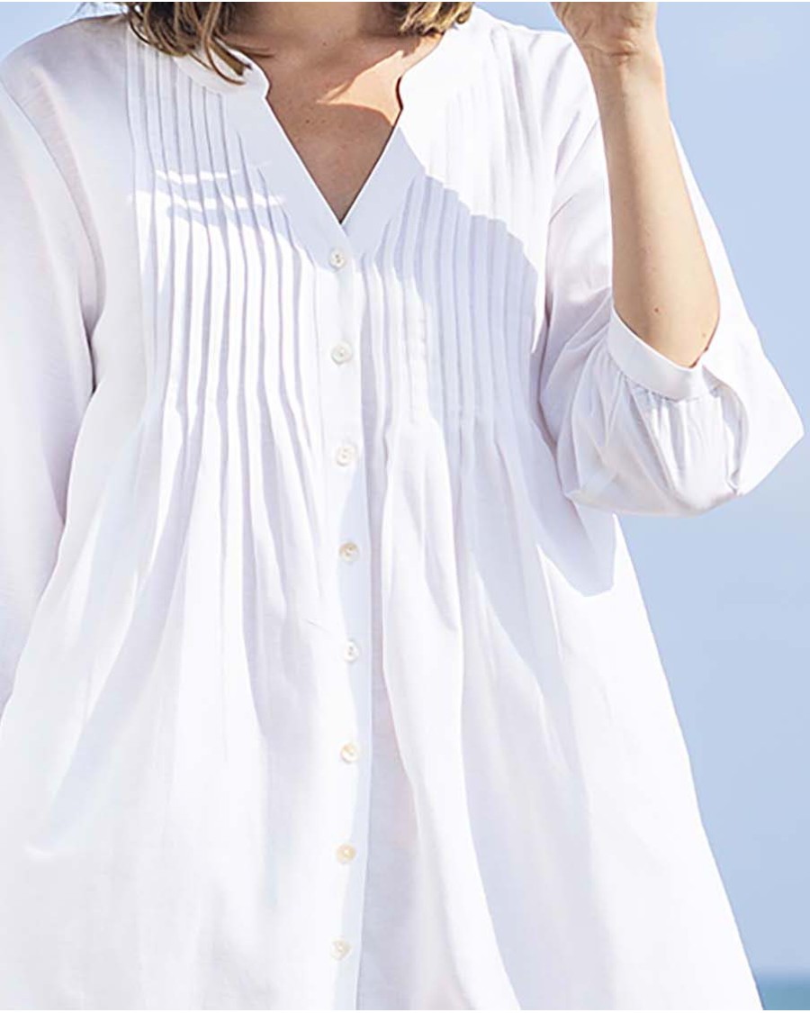 CAMISERO MANGAS 3/4 BOHEMIO DE ALGODÓN