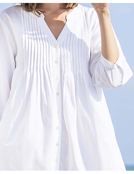 CAMISERO MANGAS 3/4 BOHEMIO DE ALGODÓN