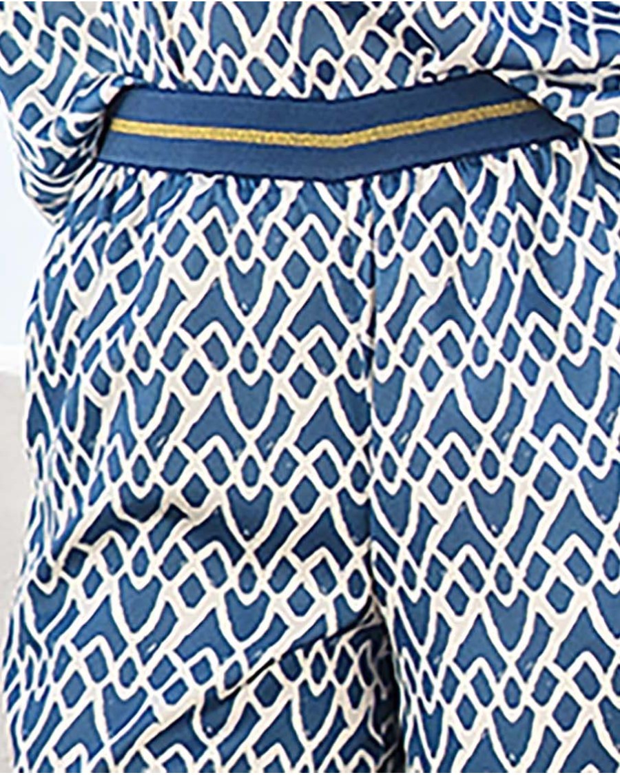 PANTALÓN EN RASO ESTAMPADO CINTURA ELASTICA DE FANTASÍA