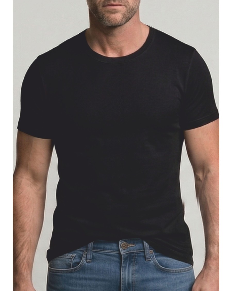CAMISETA MANGA CORTA CUELLO REDONDO SIN COSTURAS